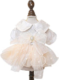 Furbabycare® Elegant Sweet Fashion Puppy Dog Blingbling Princess Skirt Pet Dog Lace Cake Camisole Tutu Dress G-White X-Small
