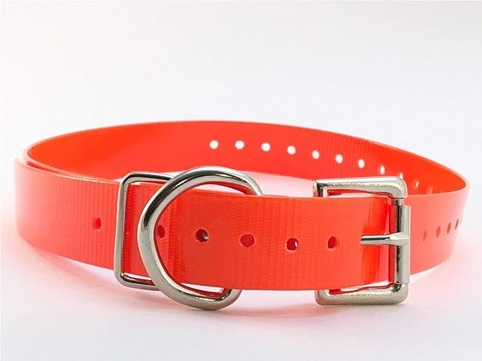 Universal 27 ½” X ¾” Replacement Band Strap for Dog Training Collar - Adjustable Waterproof TPU for Remote E-Collar, Static/Vibration Shock Trainer.