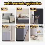 Large Self-Adhesive Cat Scratching Mat, Tree Mat/Post Replacement, DIY Pad Board for Floor, Sofa, Wall (Dark Gray, 78.7 * 15.7 Inches)