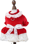 Furbabycare® Elegant Sweet Fashion Puppy Dog Blingbling Princess Skirt Pet Dog Lace Cake Camisole Tutu Dress H-WineRed X-Small