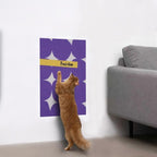 4 Pcs Wall Cat Scratcher for Indoor Cats - Reusable & Damage-Free Wall-Mounted Fabric Scratching, DIY for Furniture and Wall Protection