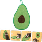 Cat Scratching Mat Couch Accessories Avocado Toy Wall Hanging Decor Cat Scratching Posts Cat Scratcher Sisal Mat for Cats Hanging Cat Scratcher Decorative Scratch Pad