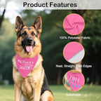 My Mom is A Dogtor Pink Dog Bandana, Graduation Gifts for Medical Student, Funny Cute Appreciation Gifts for Doctor Nurse Veterinarian, Christmas Birthday Gifts for Dog Mom