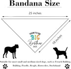 Soon to Be Big Brother 2026 Dog Bandanas Pregnancy Announcement Big Brother White Pet Apparel Bandana Gender Reveal Photo Prop Accessories for Dog Lovers Owner Gift
