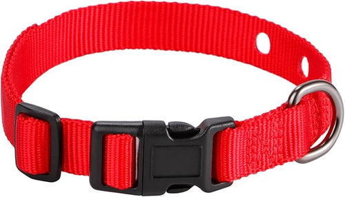 1 Inch Dog Shock Collar Replacement Strap with 2 Holes - Compatible with Most Brands of Ecollar Dog Fences and Training Collars, Red