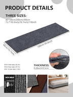 Cat Wall Scratcher Mat, Anti Cats Scratch Furniture Couch Carpet Corner Protector for Indoor, Trimmable Cat Scratching Pad Board Sofa Replacement Deterrent from Cats Claws (Darkgrey,39.3x15.8In)