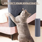 Cat Scratch Furniture Protector Mat DIY Cat Scratch Pad Self-Adhesive, Pet Scratching Post Cat Scratcher Carpet Anti Cat Scratch for Cat Tree/Door/Couch (Light Gray, 23 * 39 inch)