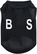 6 Pack Black Small Dog Shirt Puppy Clothes for Small Dog Boy Summer Casual K9 Security Print Vest for Chihuahua Yorkies Small Dog Cat Fashion Outfits