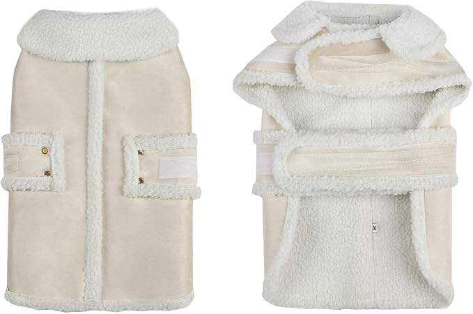 Dog Winter Jacket, Warm Windproof Dog Sweaters for Small Dogs, Thick Apparelf Fleece Coat for Medium Large Dogs (X-Large)