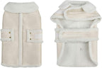 Dog Winter Jacket, Warm Windproof Dog Sweaters for Small Dogs, Thick Apparelf Fleece Coat for Medium Large Dogs (Medium)