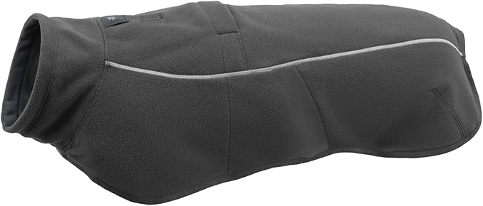 Ruffwear, Climate Changer Dog Fleece Vest, Lightweight, Warm, Winter Coat for Dogs with Adjustable Fit, Quick Release Buckles, Reflective Trim, and Harness Compatibility, Basalt Gray, Large