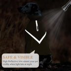 VIVAGLORY Snowrap Dog Coat, Jacket with Harness Hole, Dog Coat for Winter & Cold Weather, Fluffy Warm Fleece Lined Reflective Water Resistant for Puppy, XL, Khaki