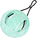 Round Brim Princess Hat Visor Hat Pet Dog Mesh Porous Sun Hat with Ear Holes for Small, Extra Small Dog Teddy, Pug, Chihuahua, Shih Tzu, Yorkshire Terriers, Papillon T-Green M