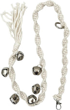 Adjustable Dog Potty Training Door Bells, Twisted Rope Puppy Bell Ring for Going Outside, Loud Metal Bells