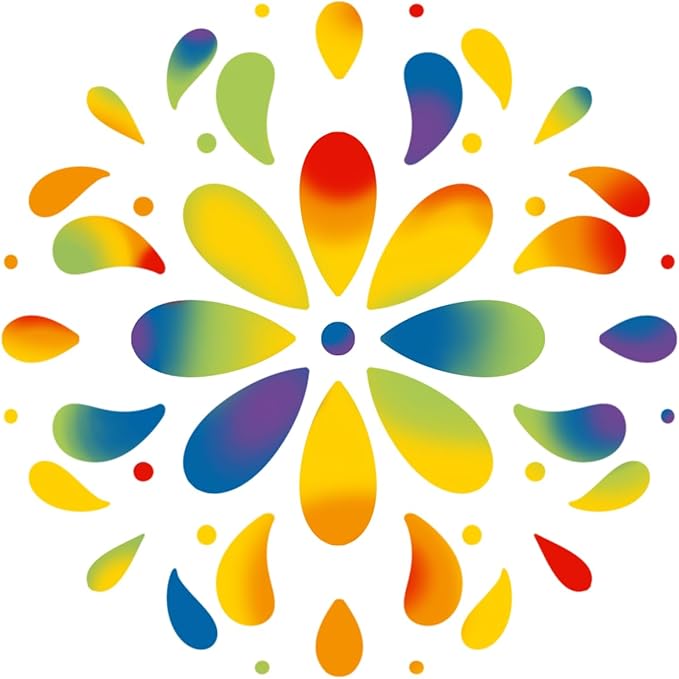 Screen Door Magnets Double Sided – Keep People, Kids, and Dogs from Running into a Screen Door. Saver - Robbins Aria Rainbow Flower
