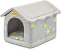 Jiupety Dog House Indoor, XL Size Indoor Dog House for Medium and Large Dog, Warm Cave Sleeping Nest Bed for Cats and Dogs, Gray