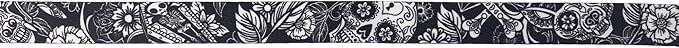 Wolfgang Heavy Duty, Adjustable Dog Collar with Quick Release Nylon Buckle for Walking & Training, LosMuertos Print, Medium