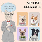 AVERYDAY Dog Tuxedo for Wedding Outfit, Dog Suit and Tie Costumes for Birthday, Halloween, Cosplay, Christmas Party, Pet Formal Wear with Bowtie, Tux for Small Dogs, Chihuahua, Bichon, Maltese, Cats