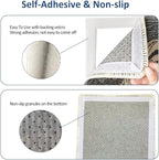NATUAY Cat Scratcher Sisal Mat Furniture Protector for Wall Couch Carpet Door Mounted, Self-Adhesives Artistic Cats Scratcing Pad with Twist Pins (Mom and Cat, 23.6"x15.8")
