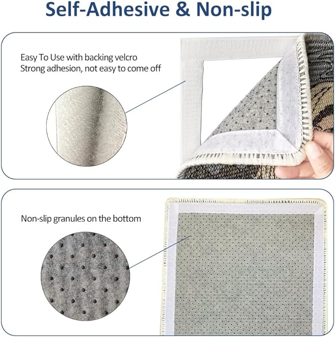 NATUAY Cat Scratcher Sisal Mat Furniture Protector for Wall Couch Carpet Door Mounted, Self-Adhesives Artistic Cats Scratcing Pad with Twist Pins (Mom and Cat, 23.6"x15.8")