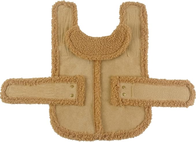 Dog Winter Jacket, Warm Windproof Dog Coat Sweaters for Small Dogs, Thick Apparelf Fleece Coat for Medium Large Dog (Brown XX-Large)