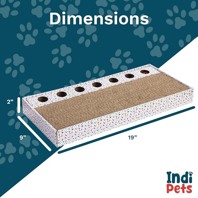 Indipets Cardboard Cat Scratching Pads Cat Scratchers (Scratch and Play)