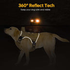 Heavy-Duty Tactical Dog Harness for Large Dogs, No Pull Adjustable Reflective Pet Vest with Molle System, K9 Military-Grade Control for Service Training, Outdoor & 10+ Breeds, Khaki, Medium