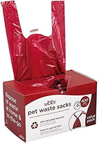 Ubbi Pet Waste Sacks, Lavender Scented Cat Litter & Dog Waste Disposal Bags, Leak-Proof Easy-Tie Odor Control Bags, 20% Recycled Materials, 400 Count