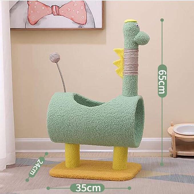 Cat Tree Tower, Cute Unique Modern Cat Tree, Small Space Cat Tree Tower, Simple Floor to Ceiling Cat Activity Trees, Cat Tree Cat Toy for Indoor Cats