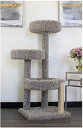 Cat Tree Tower, Multi-Level Climbing Post for Indoor Cats - 26" x 24" x 46"