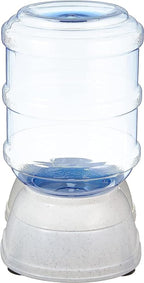 Amazon Basics Gravity Pet Water Dispenser for Cat and Dog, Easy to Clean, 1 Gallon Capacity, Small, Gray