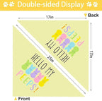 Easter Dog Bandana, 2 Pack Adjustable Holiday Party Pets Easter Egg Rabbit Bandana Triangle Bibs Cat Scarf Set