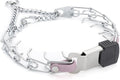 Herm Sprenger Chrome Plated Steel Dog Collar with Quick Release ClicLock Buckle and Biothane Insert Training Collar for Dogs Made in Germany (Pastel Purple, 16in x 2.25mm(Neck Size up to 13-14in))