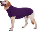 ROZKITCH Pajamas for Large Dogs, Pet Windproof Warm Cold Weather Jacket Vest Cozy Jumpsuit Apparel Outfit Clothes for Walking Hiking Travel Sleep Purple 4XL