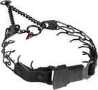 Herm Sprenger 2.25mm Prong Collar for Dog Training – Quick Release Clicklock & Swivel Ring - Dog Training Collar with Black Stainless Steel 2.25mm Prongs for Small Dogs (14-19" Neck)