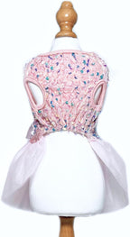 Dog Princess Formal Dress for Small Dogs Girl,Sparkling Sequins Sweet Pet Clothes Wedding Birthday Party Puppy Dresses,Cat Apparel Accessories Costumes Outfit Skirt Pink (Pink, Medium)