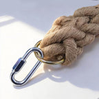 Cat Climbing Rope with U Clip, All-Mounted Clip-on Installation Cat Tree with Climbing Rope for Kitten, Durable Space Saving Cat Climbing Ropes Toy for Doors, Tables, Cabinets,Outdoor Wooden Frames