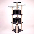 Maykoosh Cat Tree Tower - Multi-Level Big Cat Condo with Sisal Posts - 82 Tall
