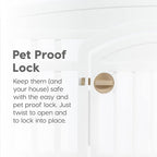 IRIS USA Dog Playpen with Door, 24” 8 Panel Pet Exercise Pen – Indoor Outdoor Puppy Play Pen, Portable Plastic Pet Fence for Small Medium Dogs, Foldable 83.5” x 83.5” x 24”, White