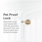 IRIS USA Dog Playpen with Door, 24” 6 Panel Pet Exercise Pen – Indoor Outdoor Puppy Play Pen, Portable Plastic Pet Fence for Small Medium Dogs, Foldable 61” x 61” x 24”, White