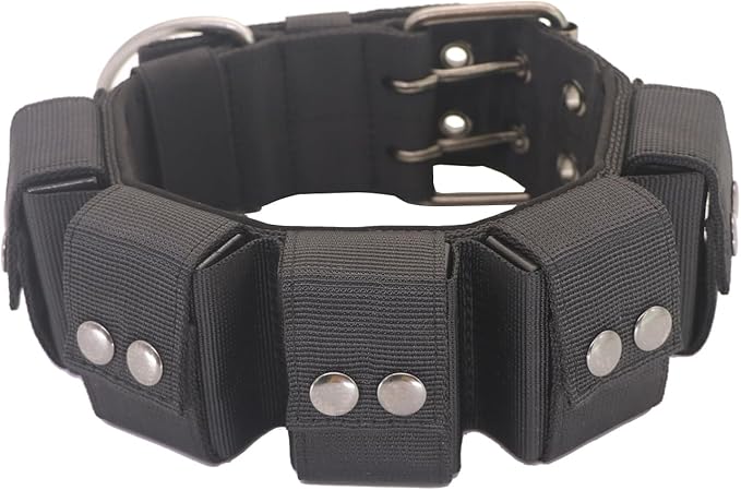 Dog Collar, Tactical Dog Collar, Weighted Dog Collar with Weights for Dog Training and Exercise Equipment - Free Weights, Small, Medium, Large Dogs