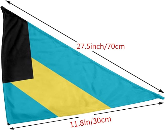 Dog Bandanas Bahamas Flag Pet Bandana Scarf Triangle Bibs Kerchief Accessories for Dogs Cats