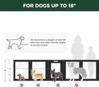 FXW AuraSpace Acrylic Indoor Dog Playpen for Small and Medium Dogs, 30 Inch, 6 Panels, Black
