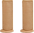SHENGOCASE 27.5-Inch Tall Sisal Cat Scratching Post, Corner Couch Protector, Wall Corner Mounted (2pcs)