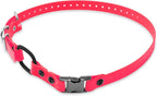Educator 3/4-Inch Dog Training Collar Strap–ONLY Fits ME-300, ET-300/400, EZ-900, PE-900 & PG-300 Receivers – NOT Compatible with FE-580, ET-800 or UL-1200–Quick Snap Biothane Bungee Collar, Pink