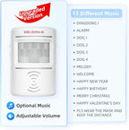 S SELDORAUK PIR Motion Sensor Door Bell Shop Visitor Alert Chime Dingdong Welcome Alarm Burglar Motion Detector