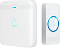 AVANTEK Wireless Doorbell, D-3F Waterproof Chime Kit Operating at Over 1300 Feet with 52 Melodies, 5 Volume Levels & LED Flash