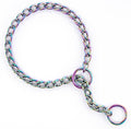 TSPRO Stainless Steel Heavy Duty Metal Dog Collar, Adjustable and Durable Dazzling Pet Collar for Small Dogs, Ideal for Walking and Training (Sparkly, 3MM*14-17 inches)