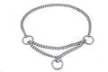 Alvalley Martingale Collar for Dogs – Brass Chain Dog Chain Collars, Durable Martingale Dog Collar for Small, Medium, and Large Breeds – Easy-to-Use Metal Dog Collar with Handle - Brass, Metal