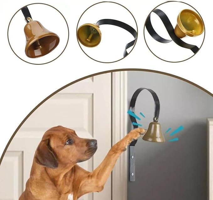 Retro Doorbell, Traditional Metal Shopkeepers Bell, Home Office Retail Store Door Hanging Bell Dog Training Bell Ring Bell for Door Opening,Remind You Customer Coming